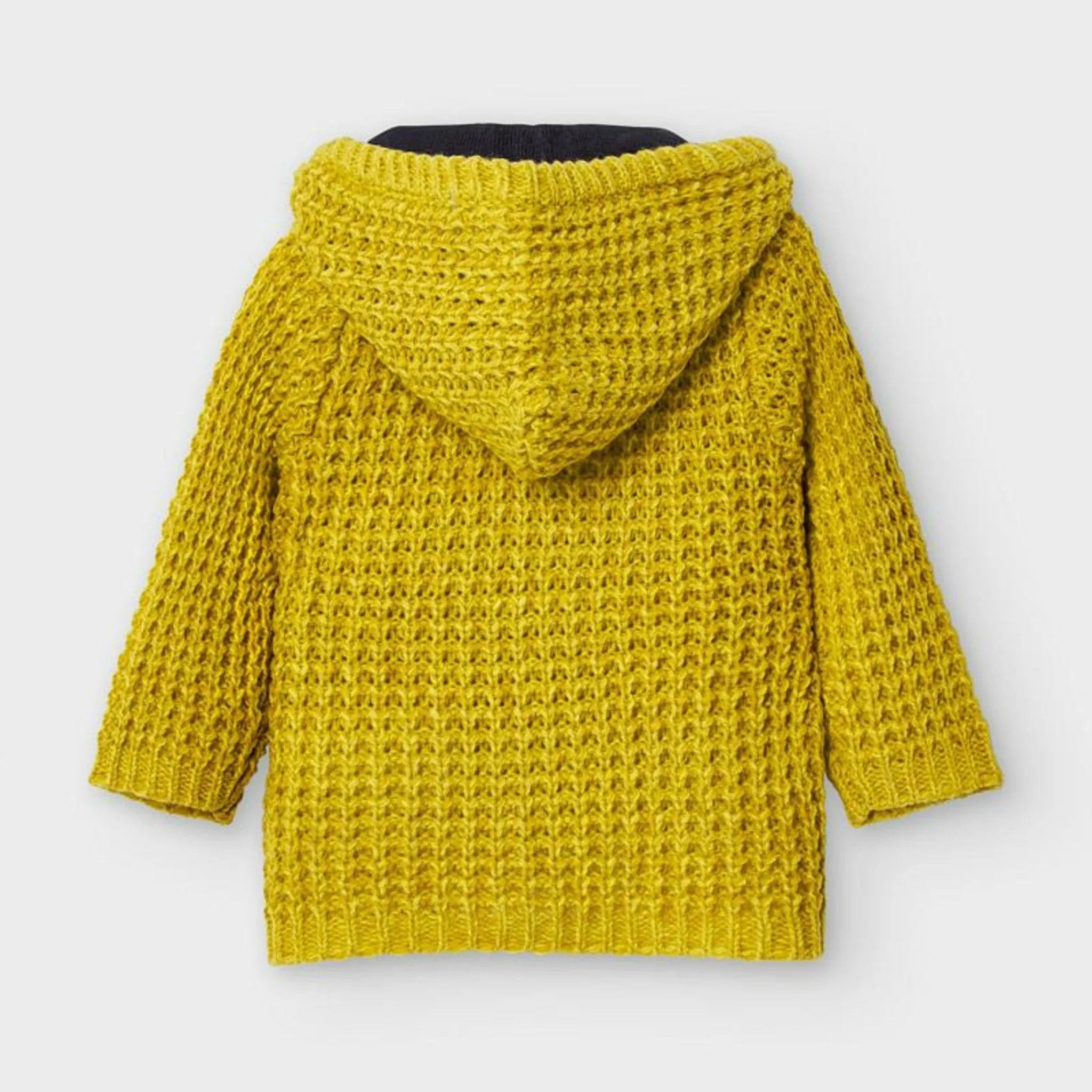 Mayoral Baby and Toddler Boys Mustard Woven Knit Jacket