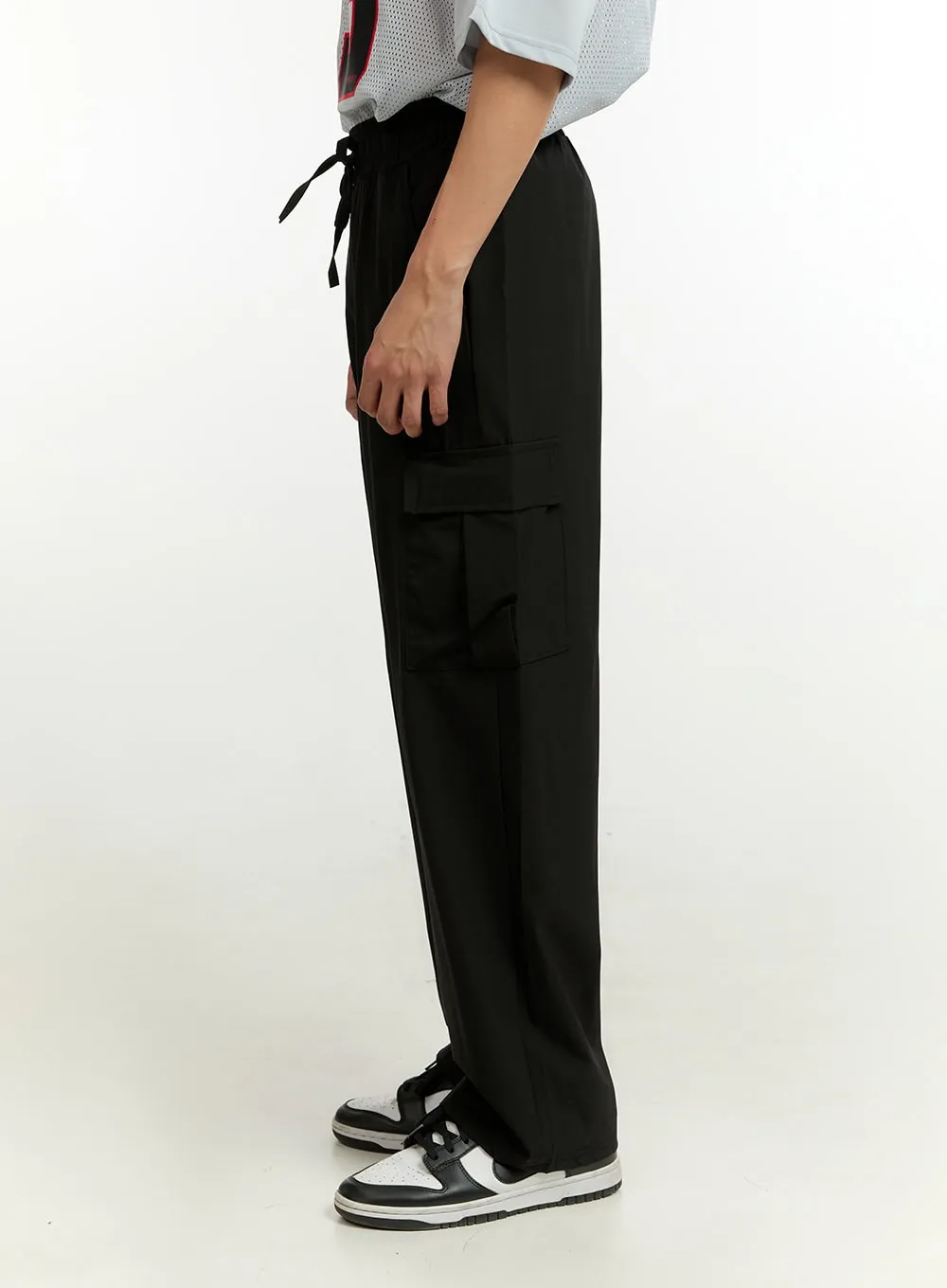 Men's Cargo Pants (Black) IL412