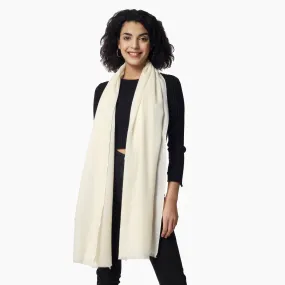 Merino Wool Scarf (Ivory)