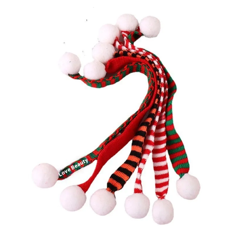 Mini Christmas Scarf Hat Doll Christmas Decorations