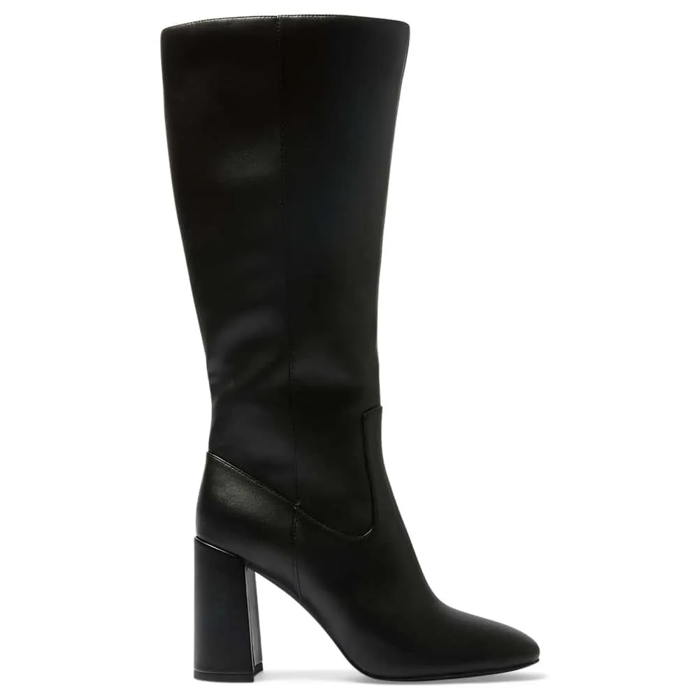 Misha Boot in Black Smooth