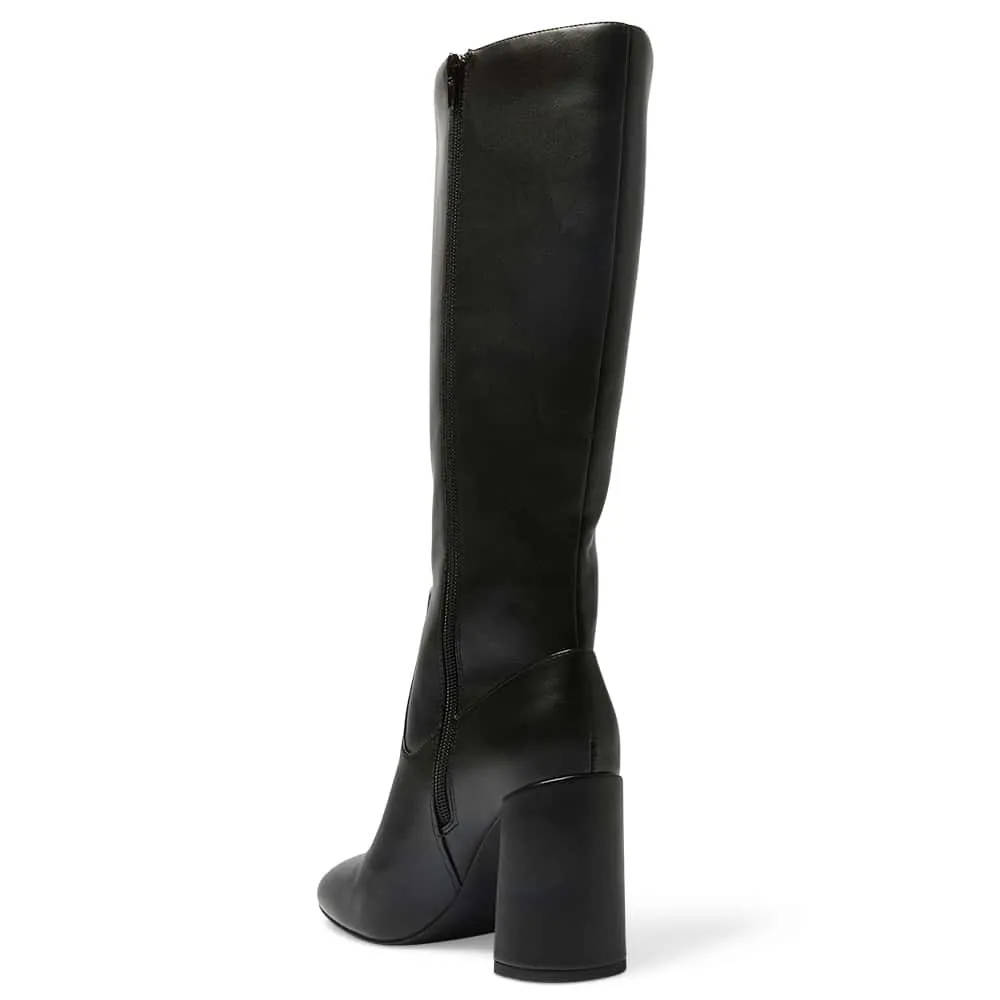 Misha Boot in Black Smooth