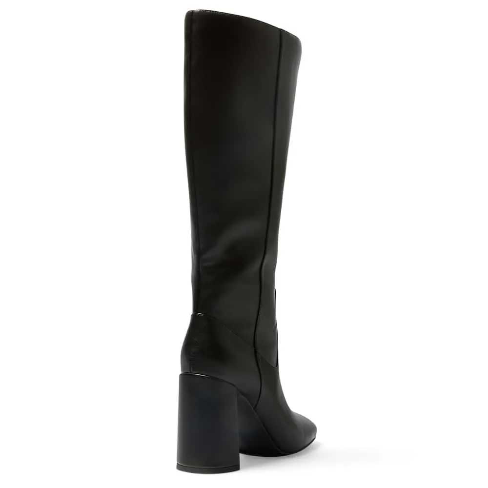 Misha Boot in Black Smooth