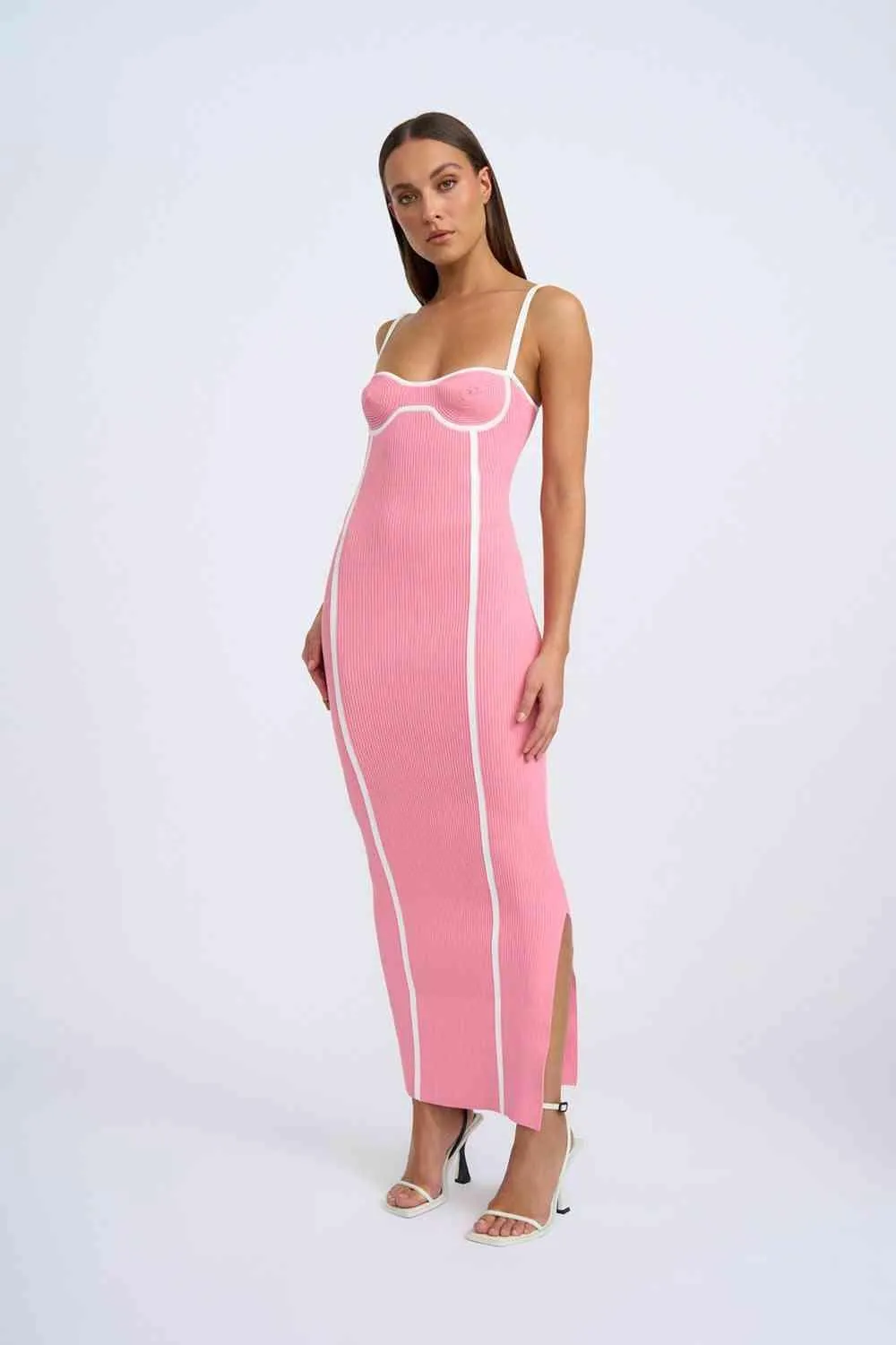 Nautilius Swirl Knit Midi Dress