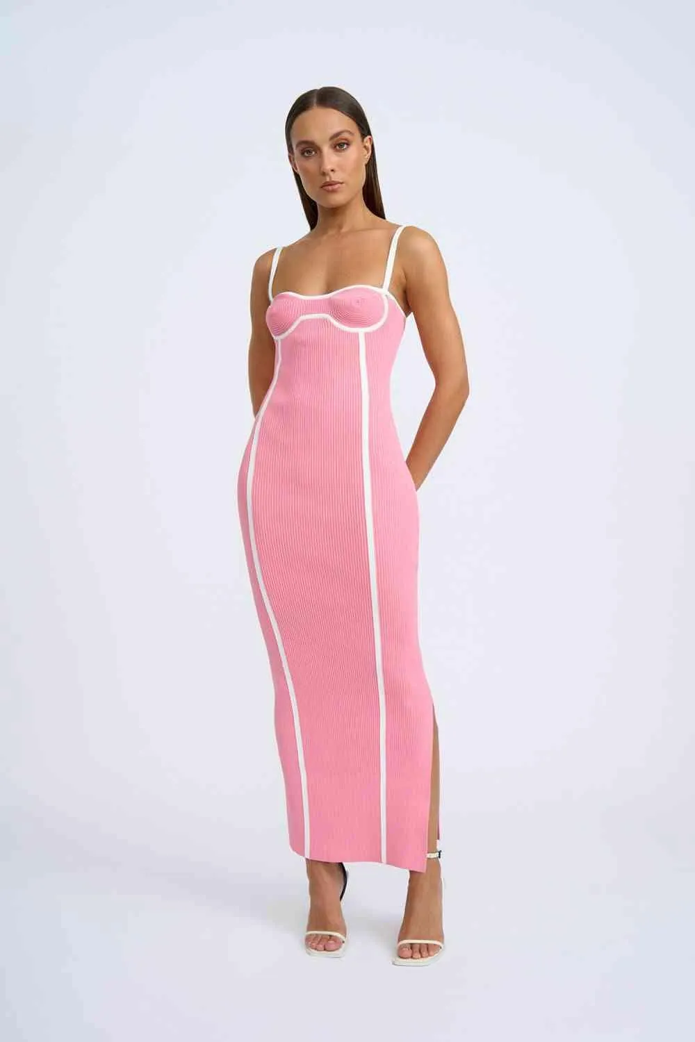 Nautilius Swirl Knit Midi Dress