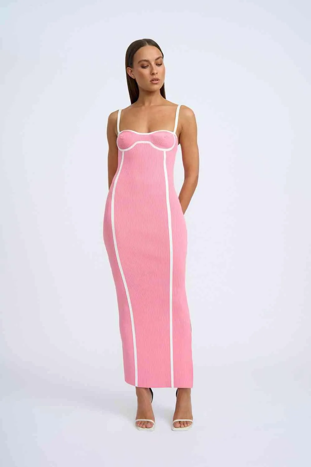 Nautilius Swirl Knit Midi Dress