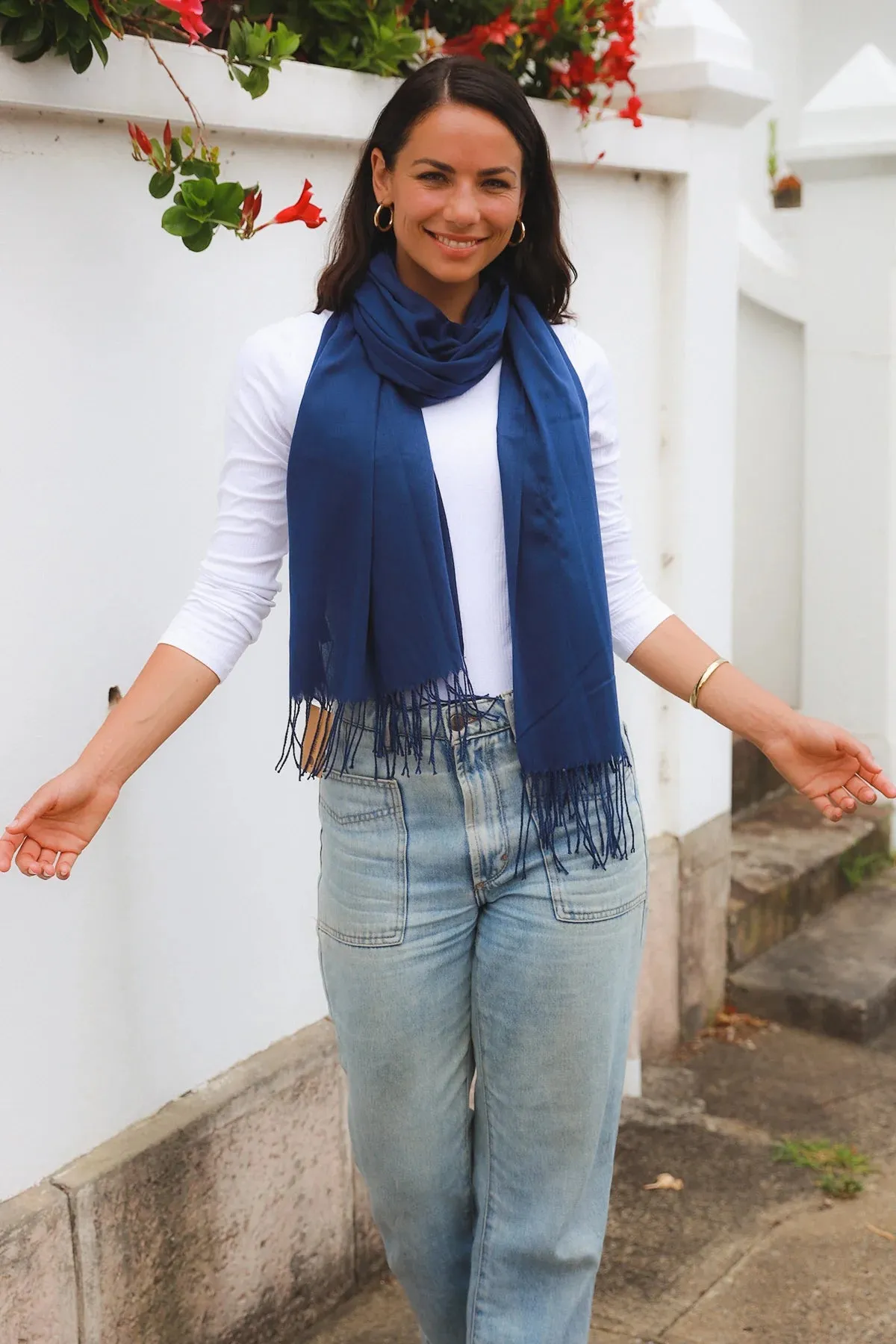 Navy Scarf by Lemon Tree