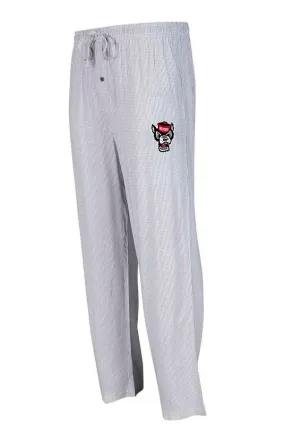 NC State Wolfpack Men's Grey and White Melody Woven Pants