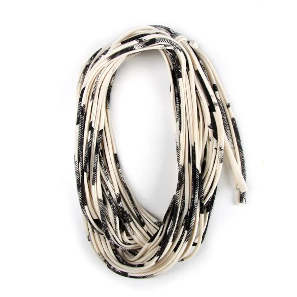 Necklush Infinity Scarf / Cream White w Black / Unisex