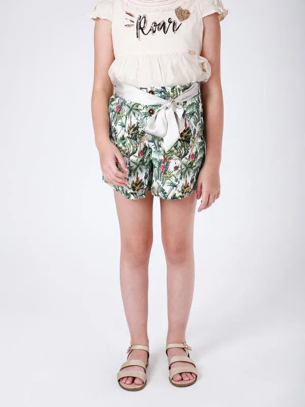 One Friday Multi Animal Printed Short