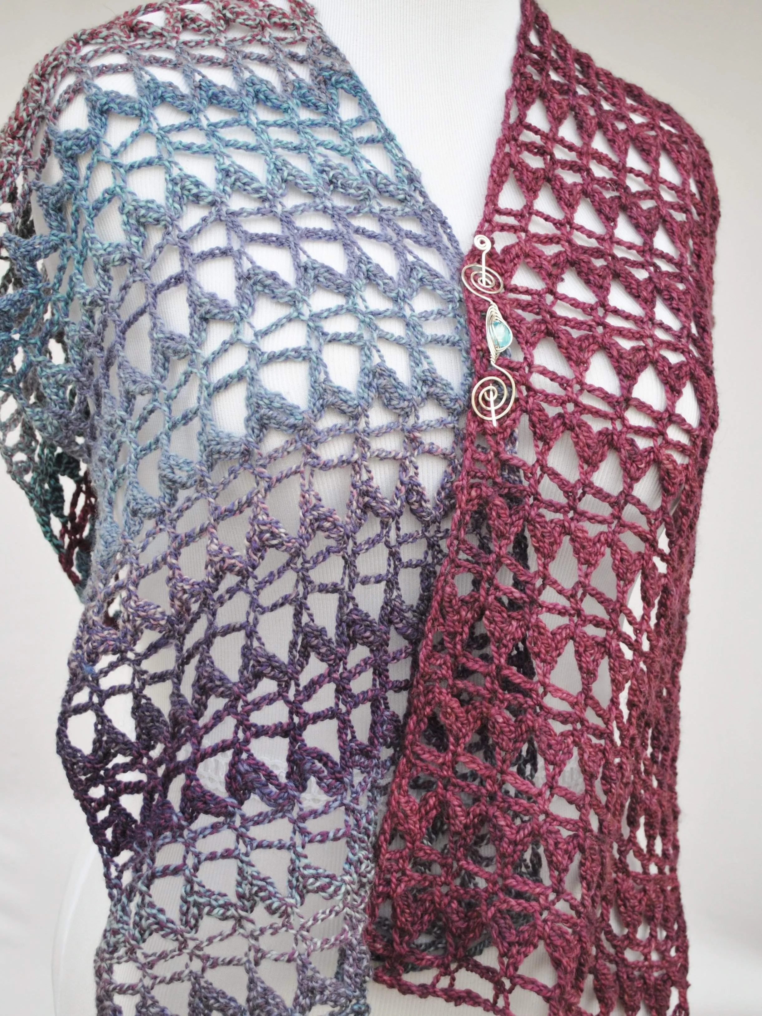 PDF Hues in Flux Crocheted Scarf