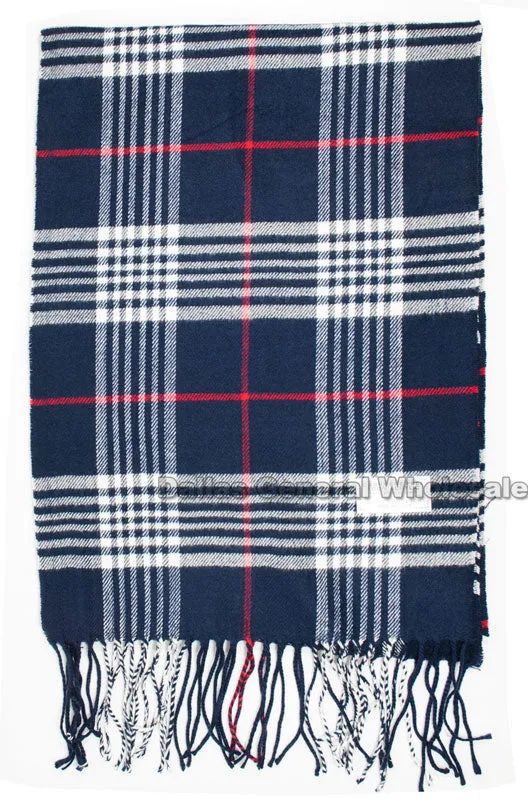 Plaid Printed Cashmere Feel Scarf Wholesale