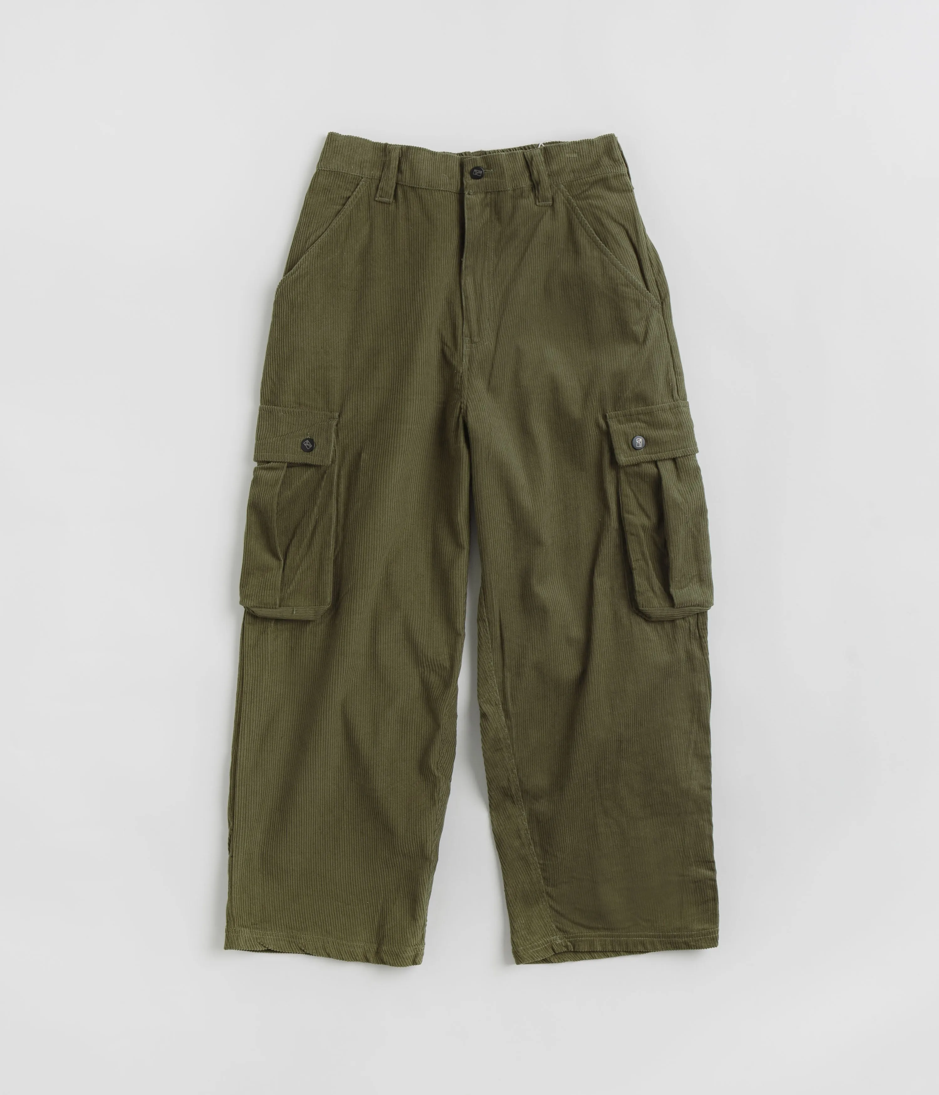 Poetic Collective Poet Corduroy Cargo Pants - Olive Green