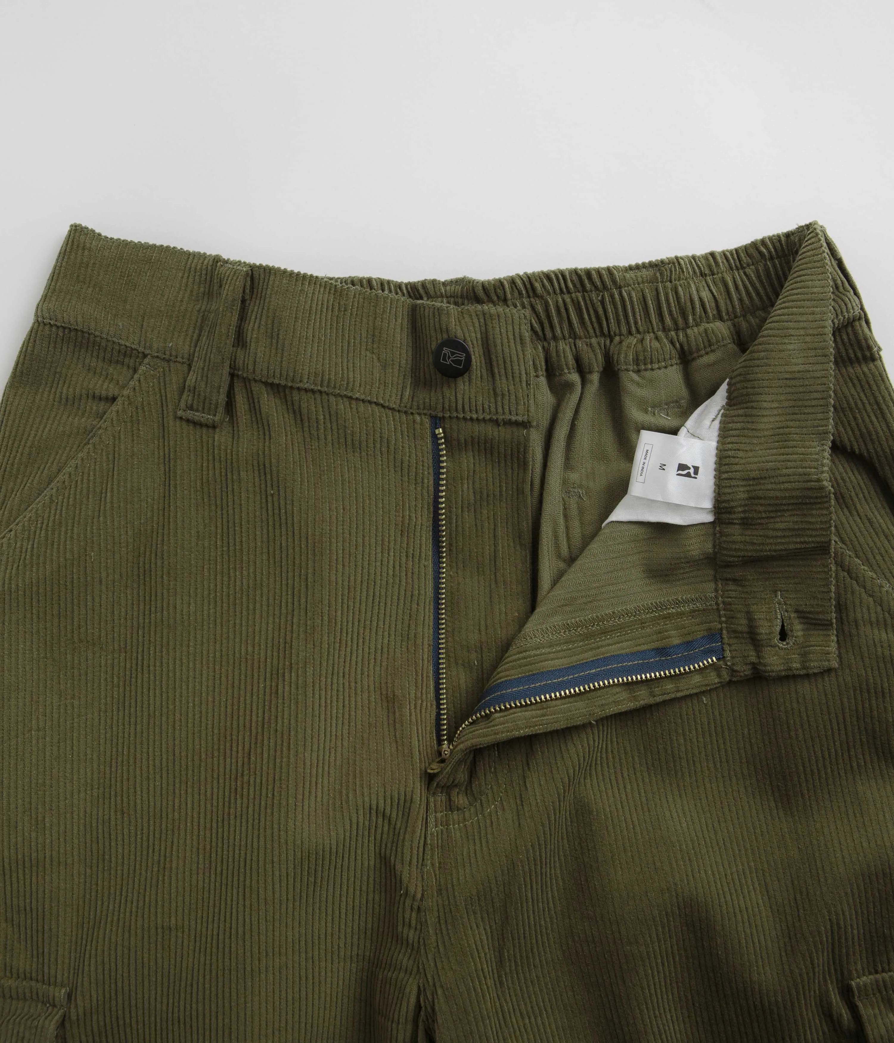 Poetic Collective Poet Corduroy Cargo Pants - Olive Green