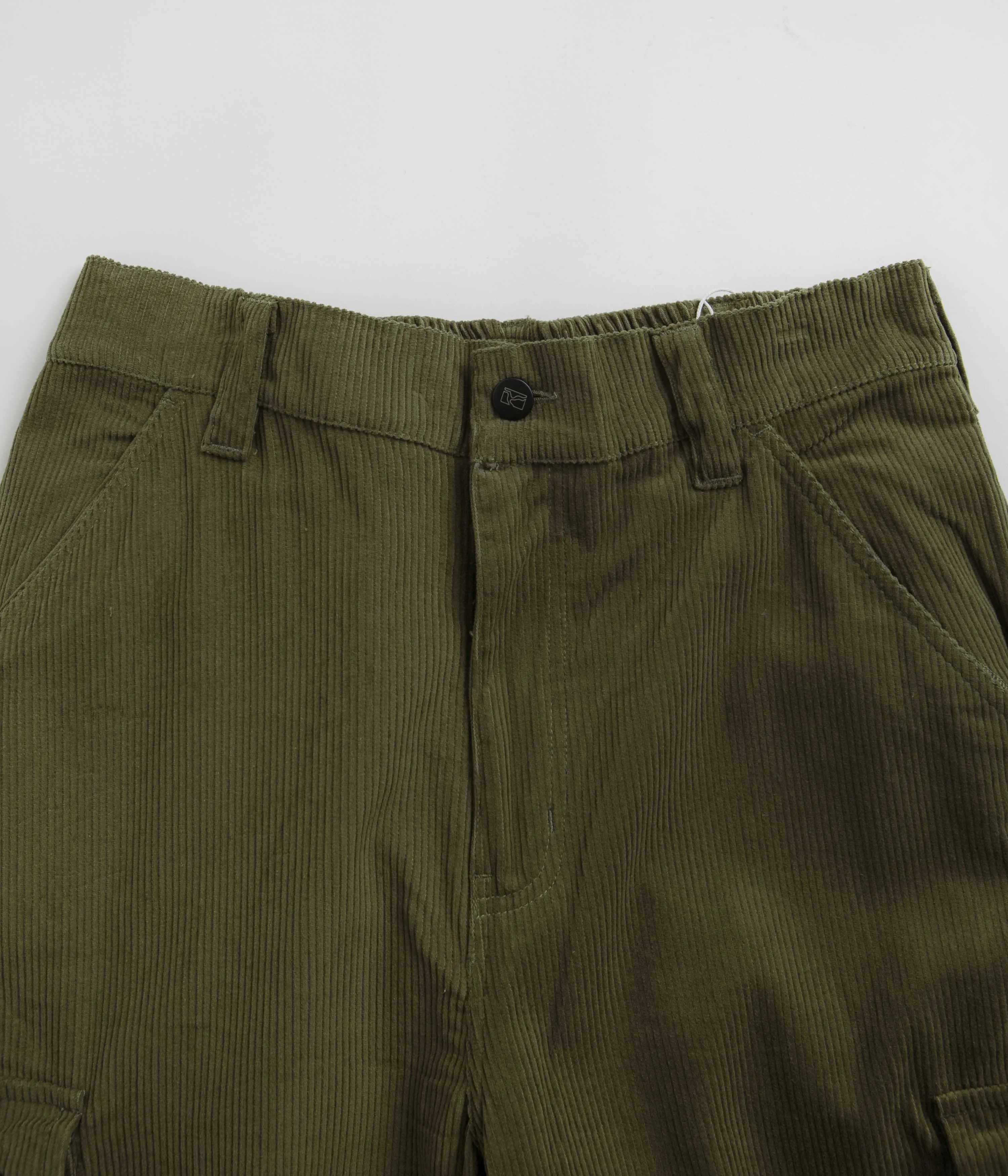 Poetic Collective Poet Corduroy Cargo Pants - Olive Green