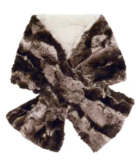 Pull-Thru Scarf - Luxury Faux Fur in Mocha