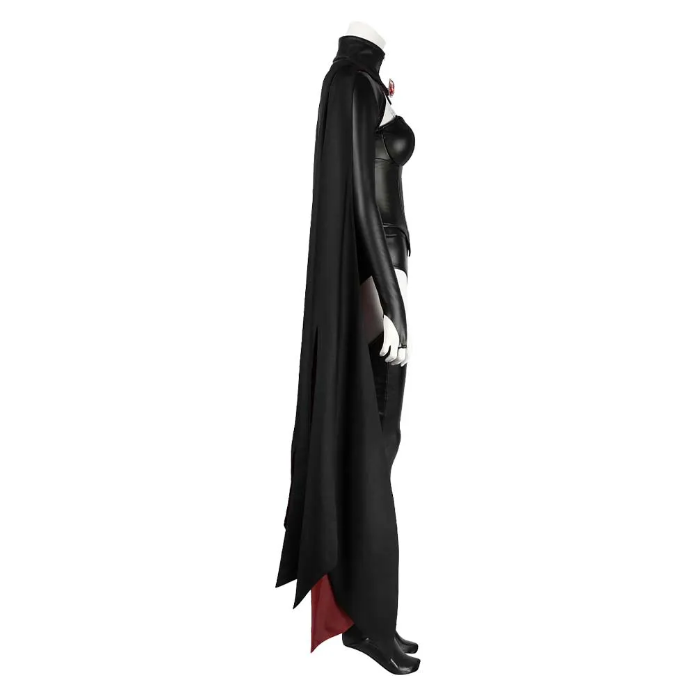 Red Queen Madelyne Women Black Outfit Party Carnival Halloween Cosplay Costume