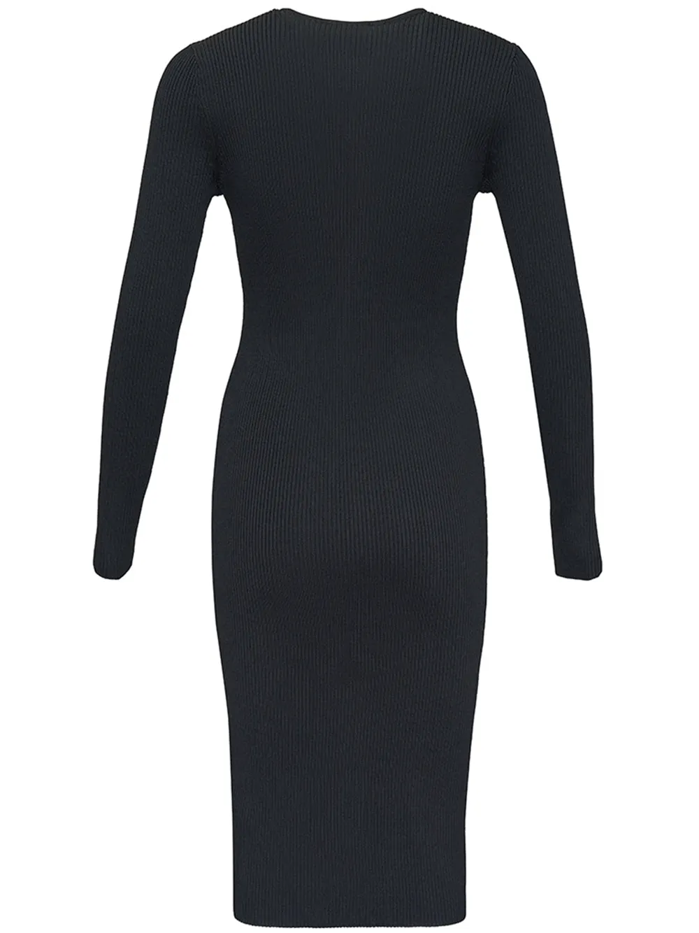 Ribbed Viscose Nylon Dress