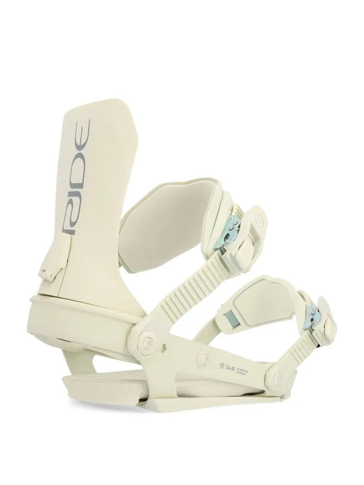 Ride 2023 A-9 Men's Snowboard Bindings Bone