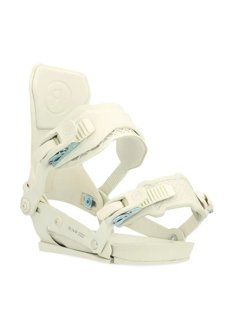 Ride 2023 A-9 Men's Snowboard Bindings Bone