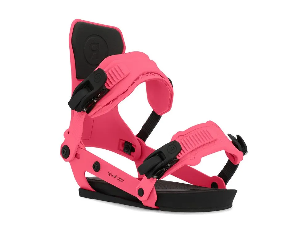 Ride 2024 A-9 Snowboard Bindings - Pink