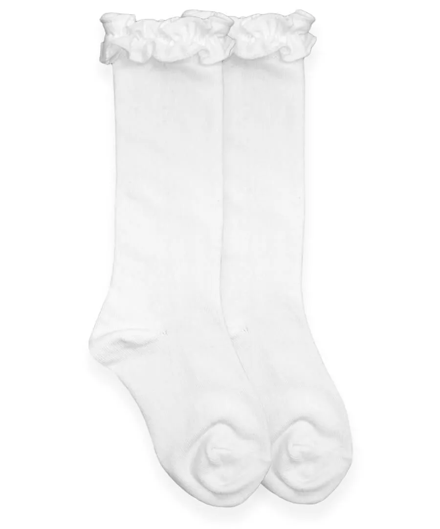 Ruffle Knee High Sock