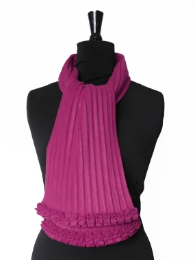 Ruffle Scarf - Rich pink