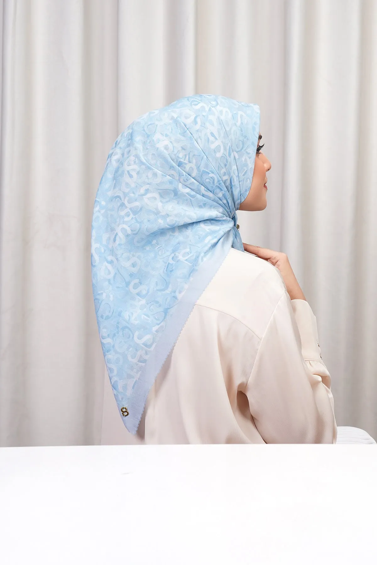 Samla Voile Square - Baby Blue