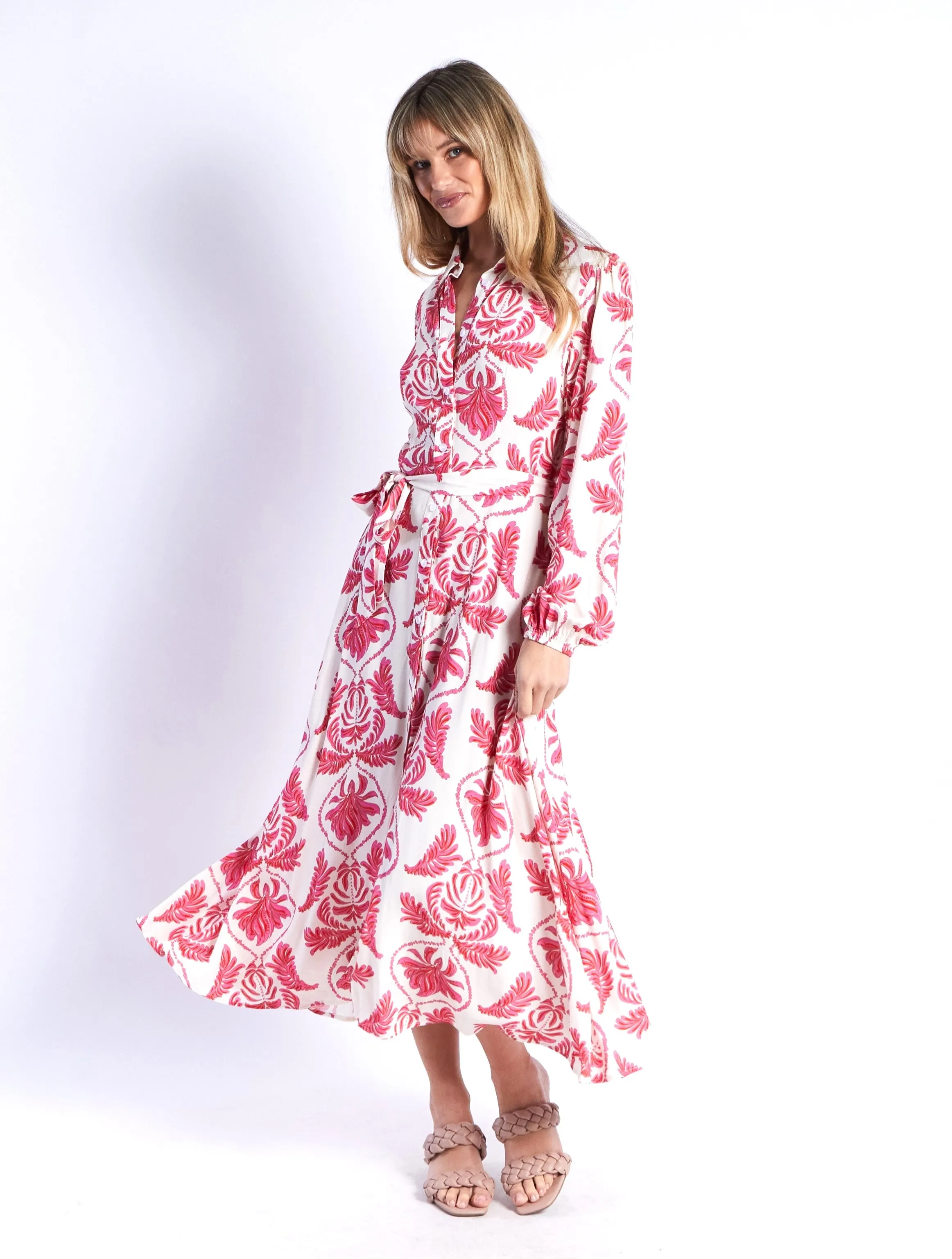 Sana Dress - Pink Print