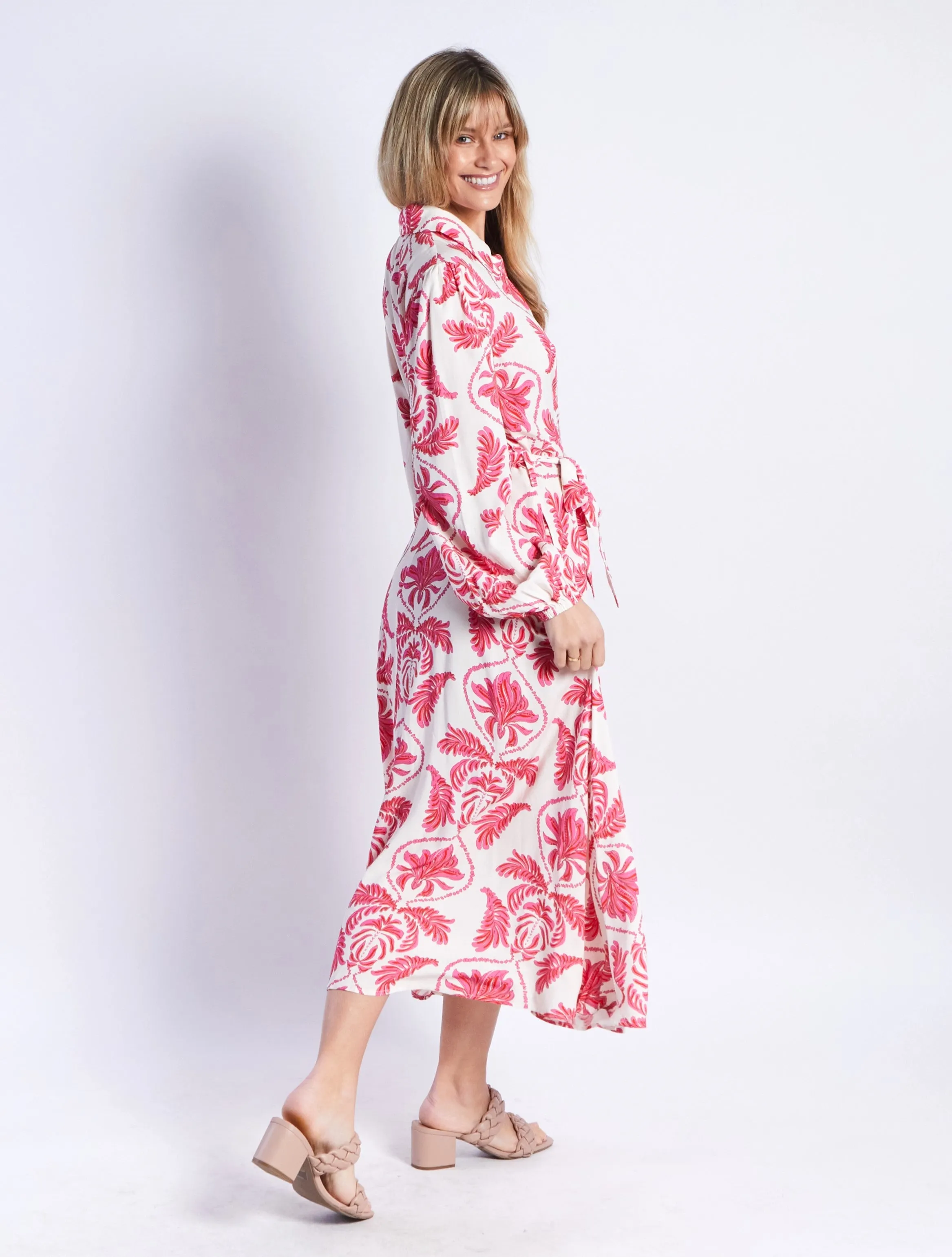 Sana Dress - Pink Print