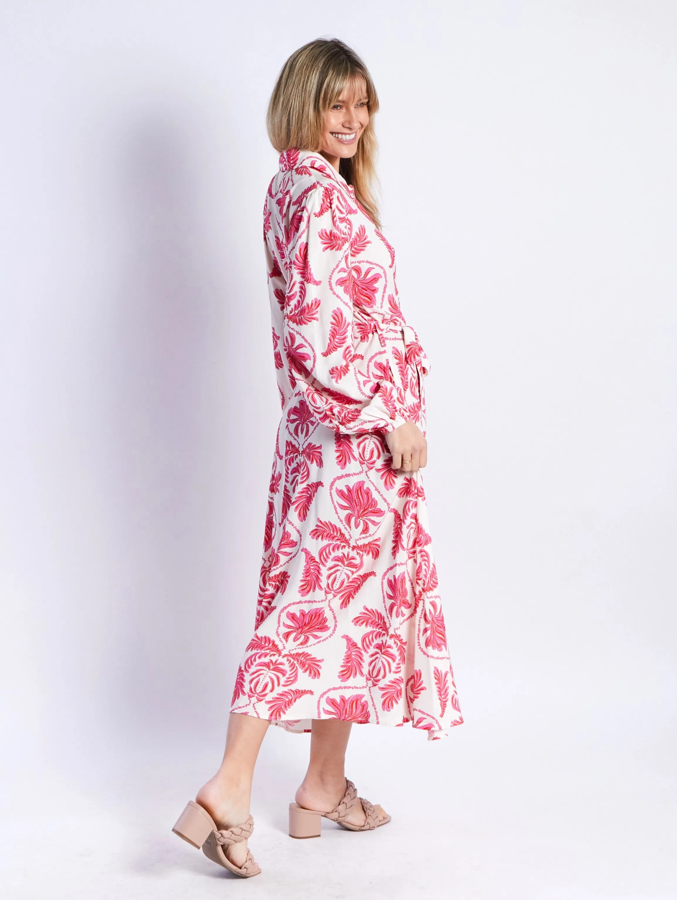 Sana Dress - Pink Print