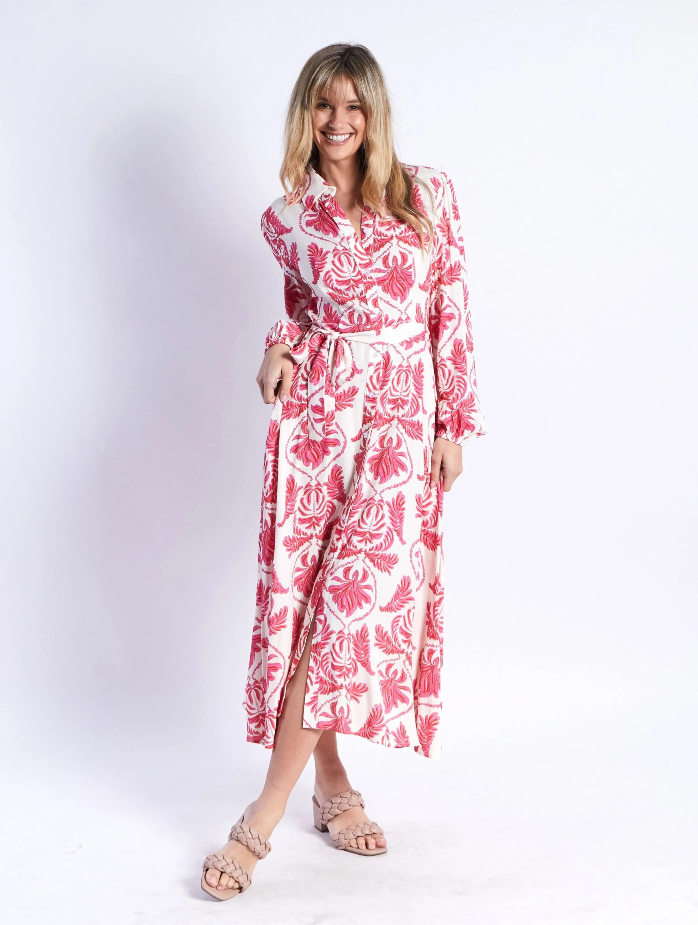 Sana Dress - Pink Print