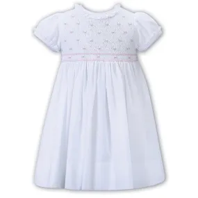 SARAH LOUISE - Rosebud Embroidered Smock Dress