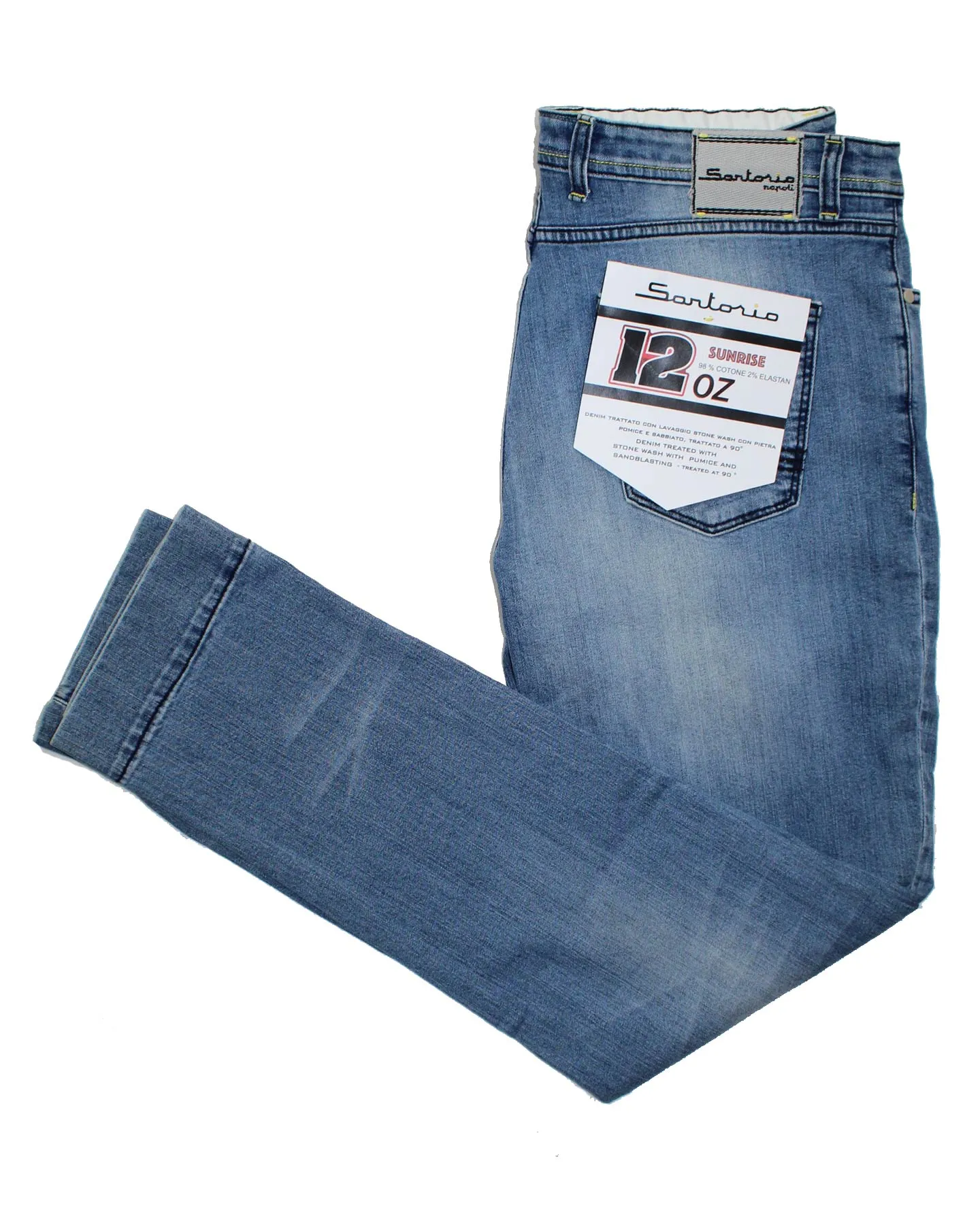 Sartorio Jeans Denim Blue Slim Fit Button Fly 40 SALE