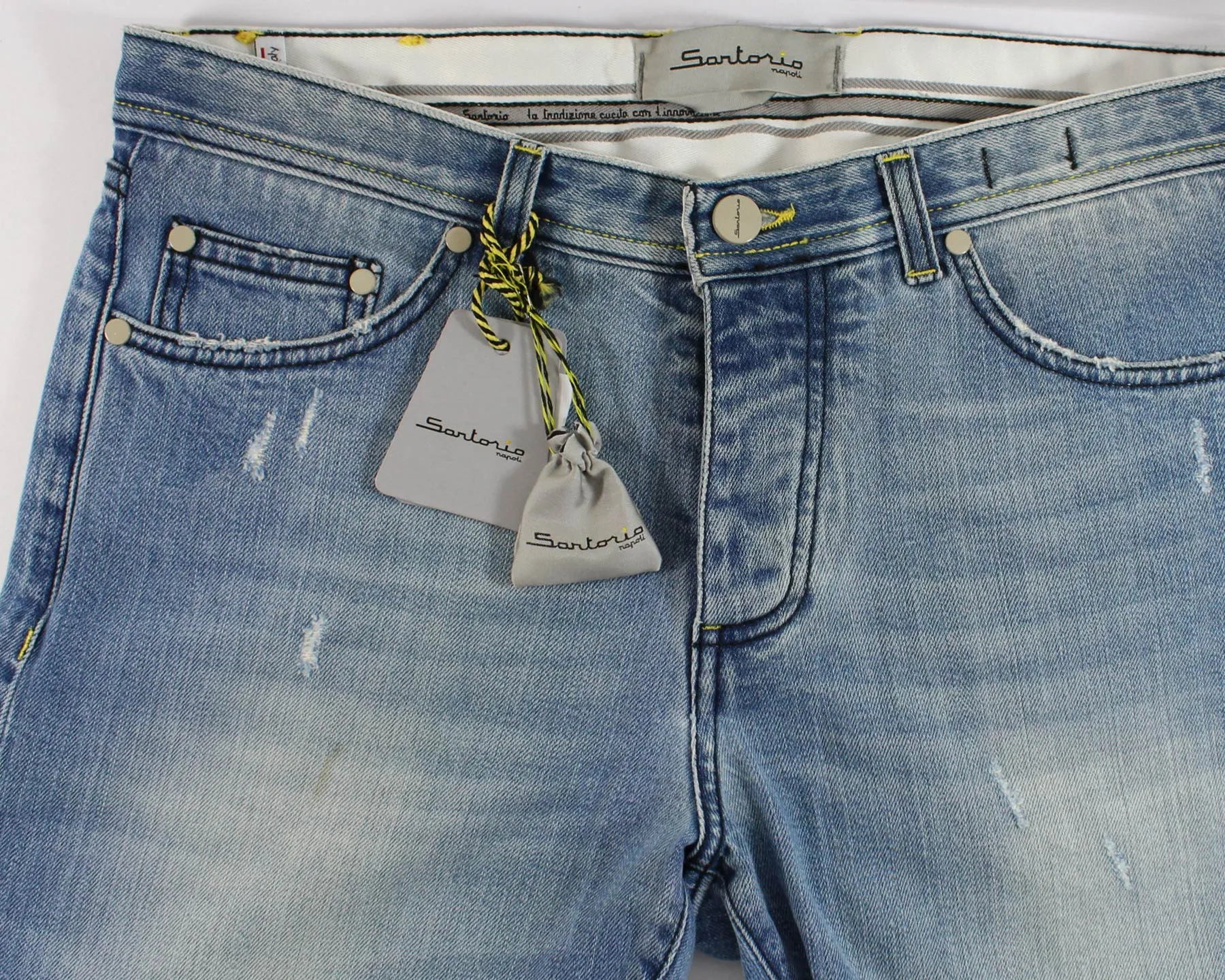 Sartorio Jeans Denim Blue Slim Fit Button Fly 40 SALE