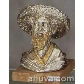 Silver Rabbi Figurine