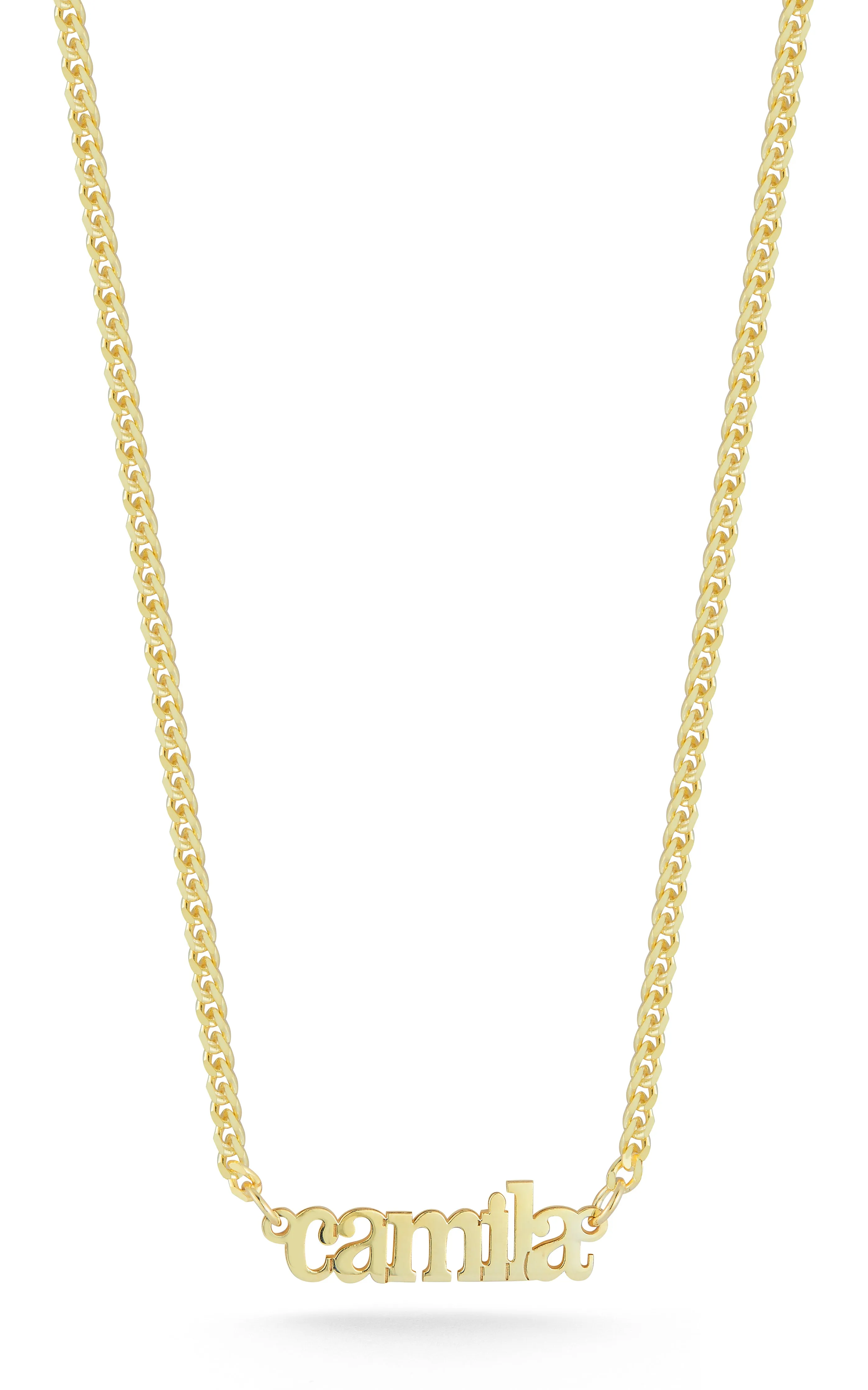 Solid Nameplate Necklace