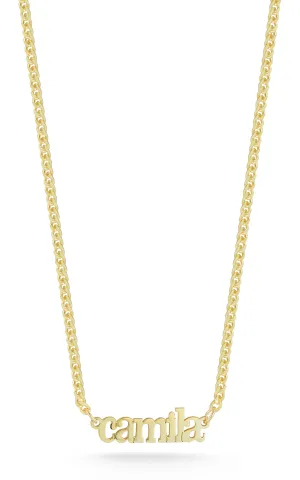 Solid Nameplate Necklace