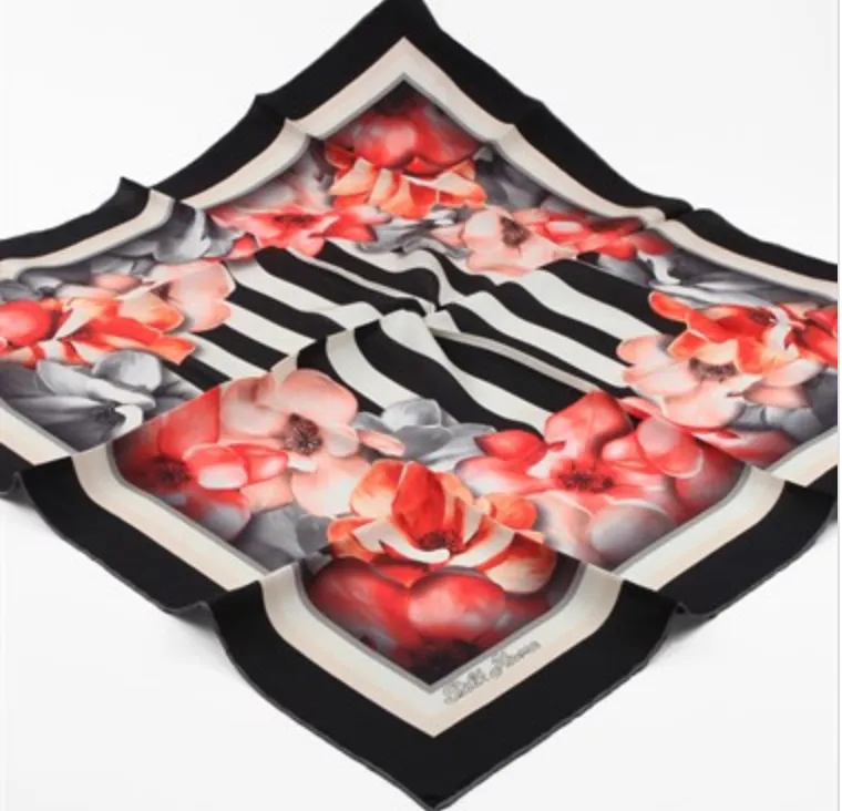 Square Twill-silk Scarf