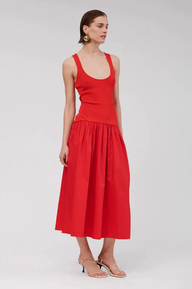 Suboo Naples Dropwaist Maxi Dress - Red