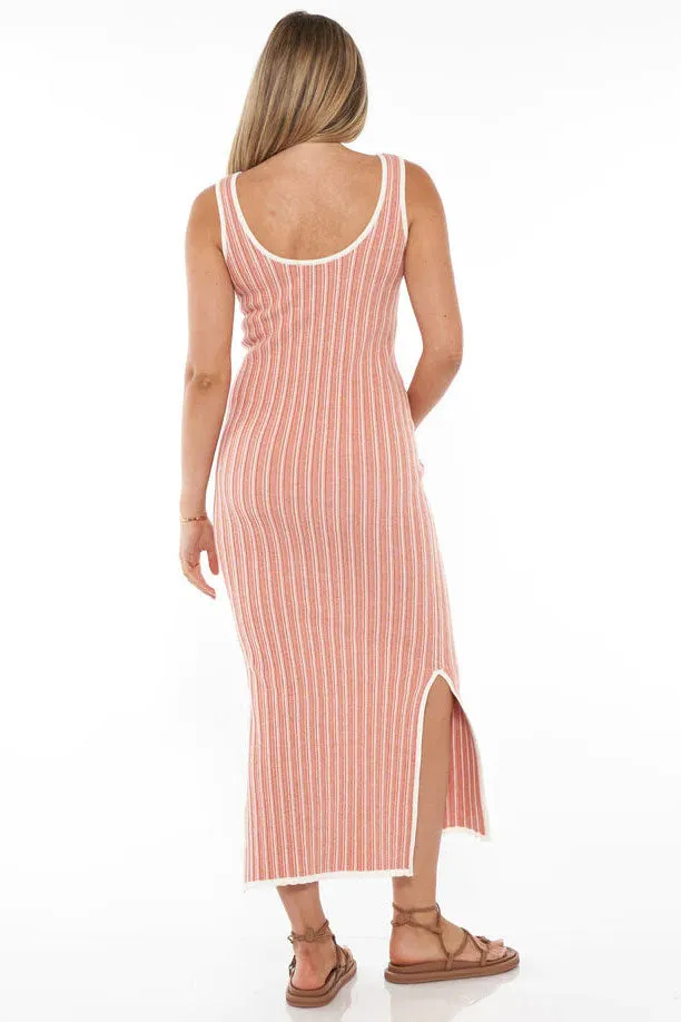 Sunset Column Maternity & Nursing Knit Dress