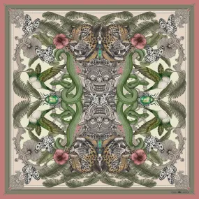 The Balinese Jungle Silk Scarf | 90x90cm