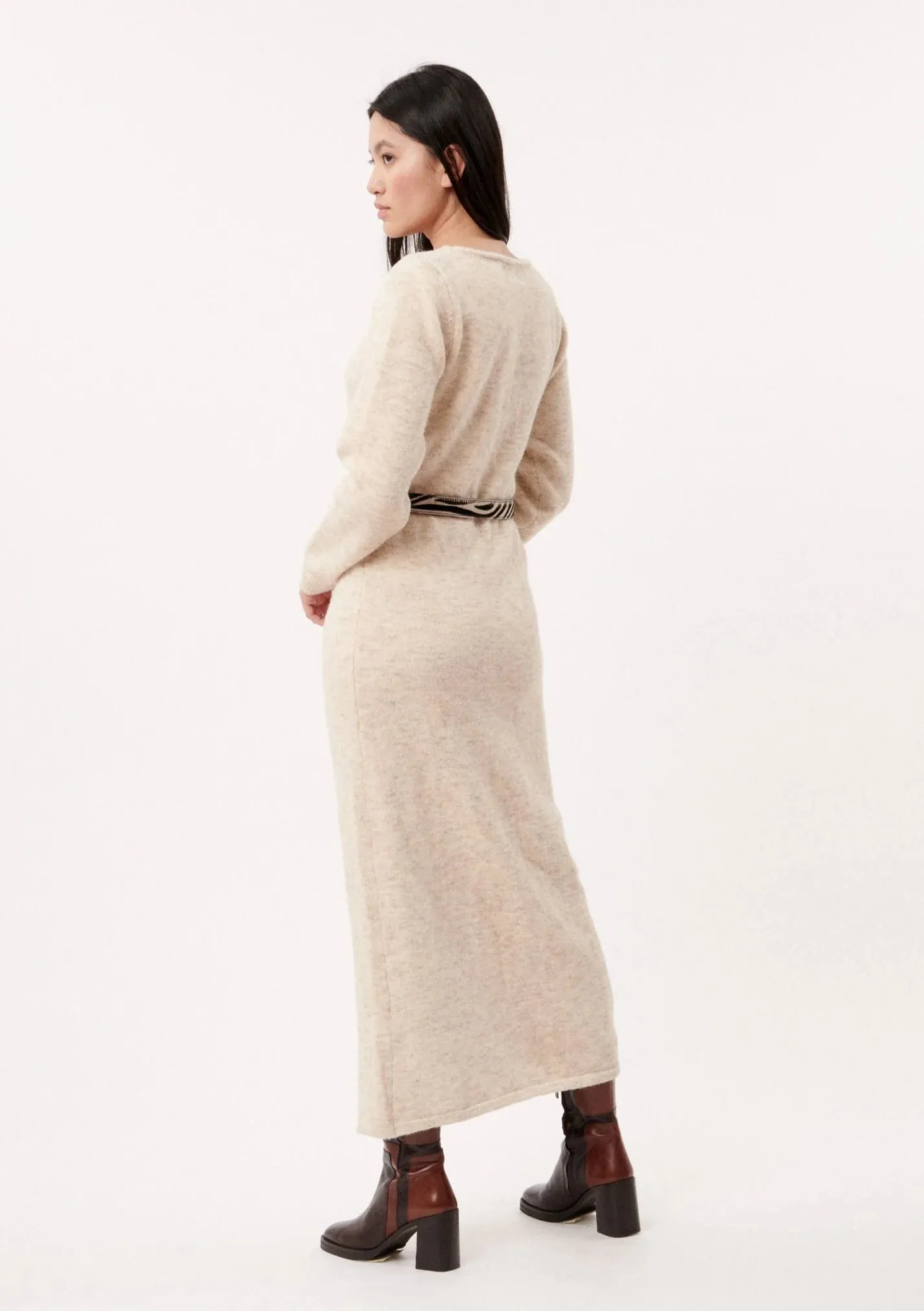 The Francine Sweater Dress by FRNCH - Oatmeal