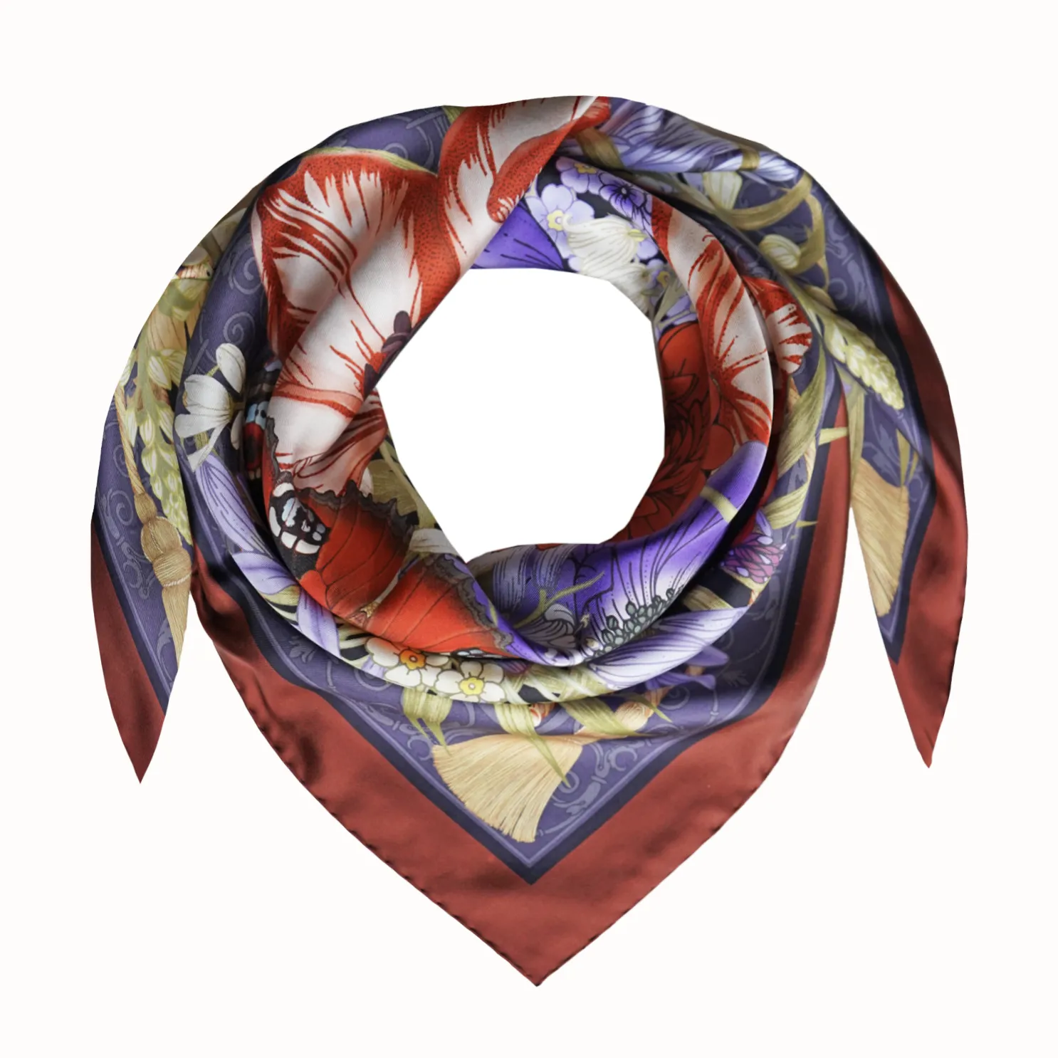 The Pomegranate Still Life Scarf | 130x130cm [Preorder]