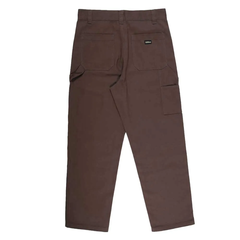 THEORIES PIANO TRAP TWILL CARPENTER PANTS DARK BROWN