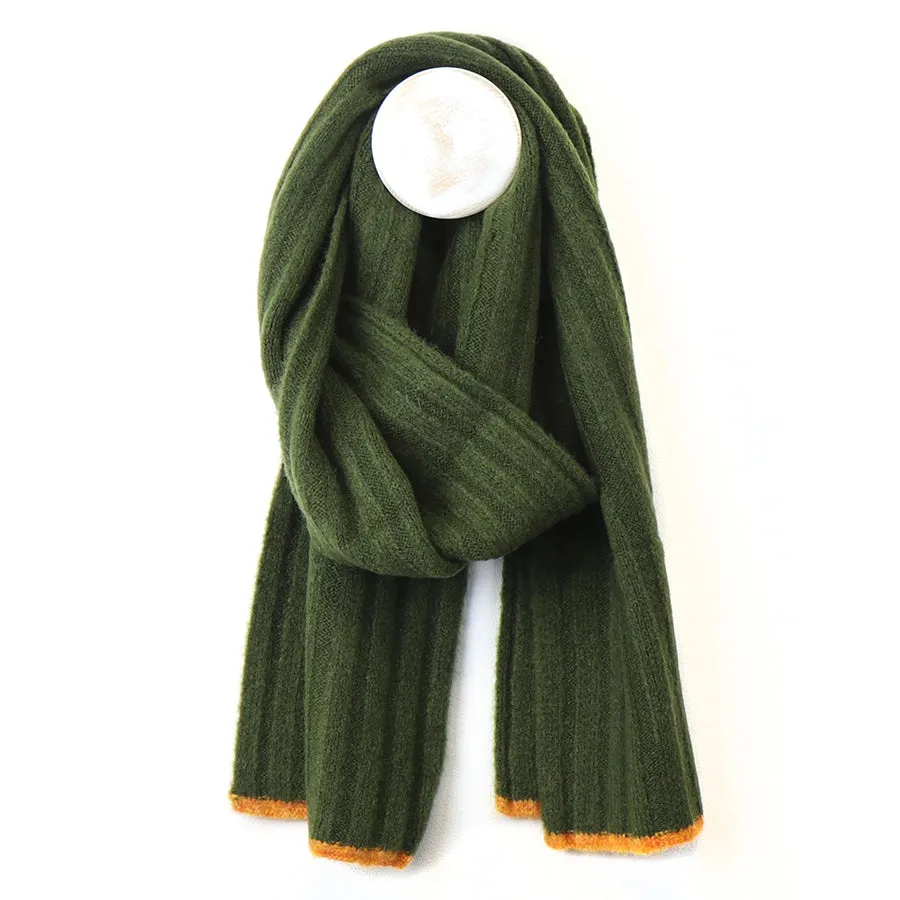 Thick Olive Scarf