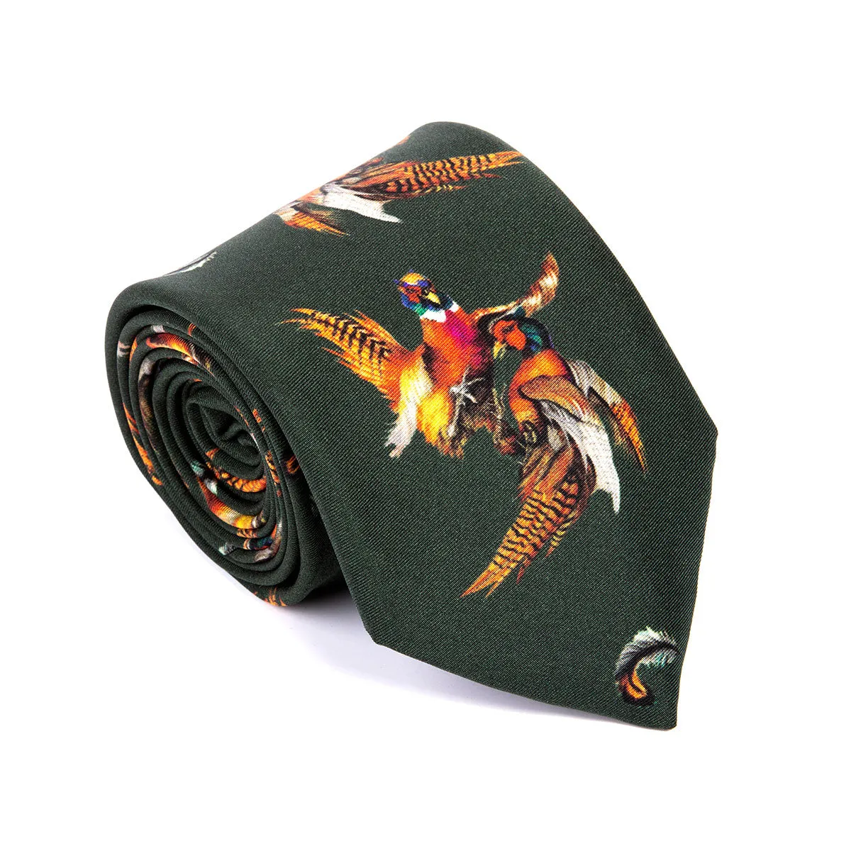 Turf War Khaki Silk Tie