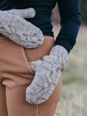 Twisted Rock Mittens <br/><small>knitting pattern</small>