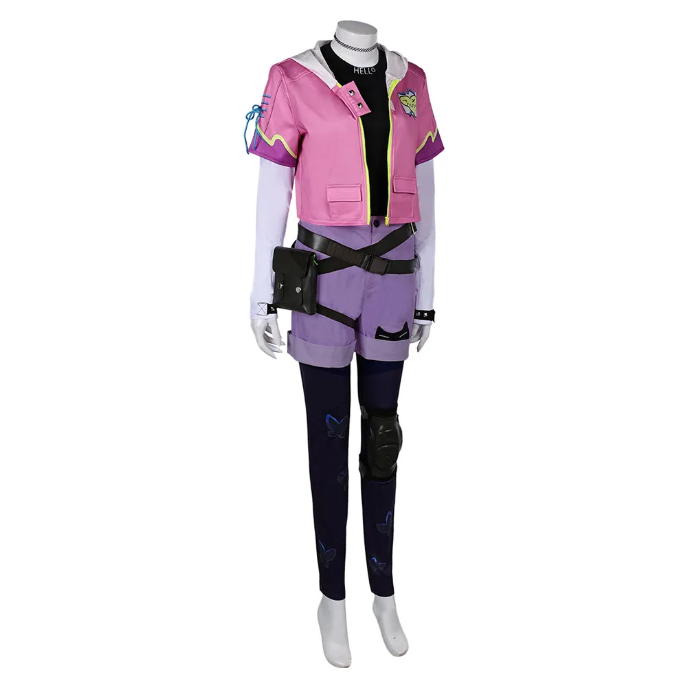 Valorant Clove Women Pink Outfit Party Carnival Halloween Cosplay Costume