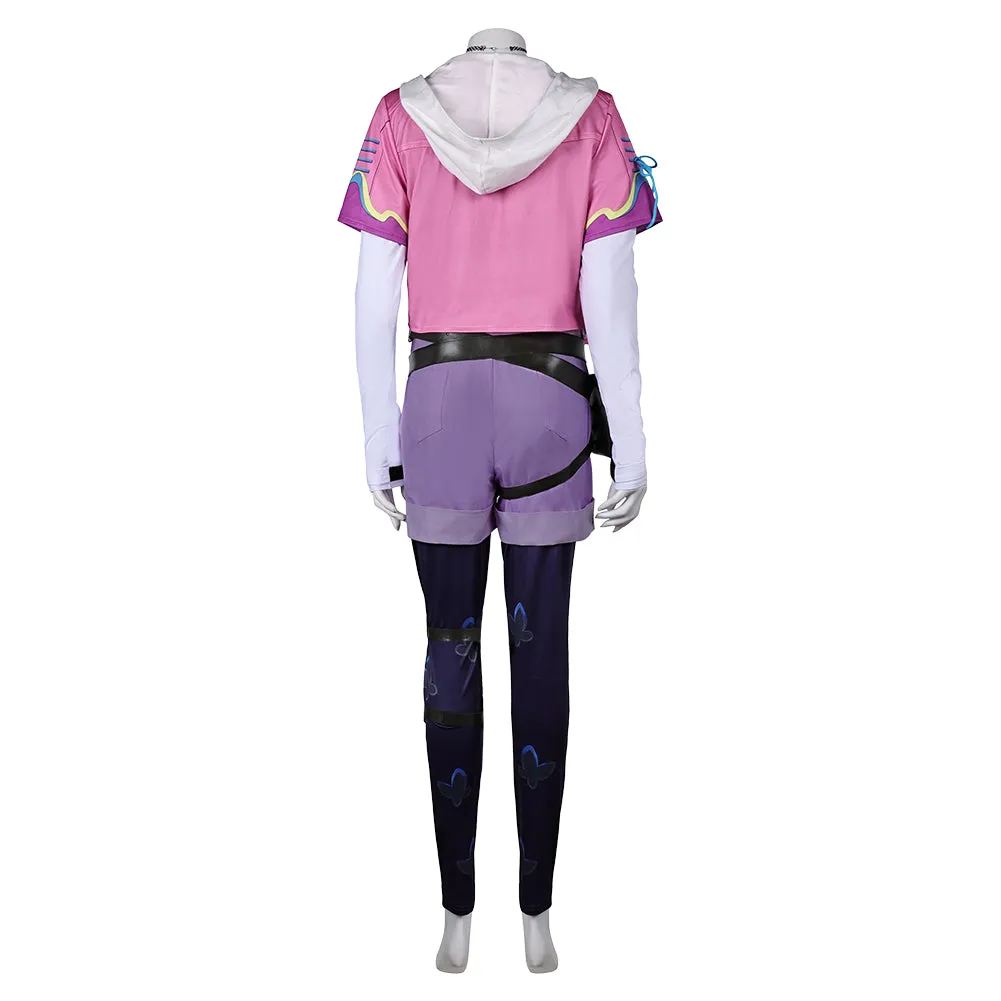 Valorant Clove Women Pink Outfit Party Carnival Halloween Cosplay Costume